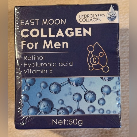 Collagen for Men Hydrolyzed Collagen Retinal
Hyaluronic Acid
Vitamin E 
50g - Picture 2 of 9